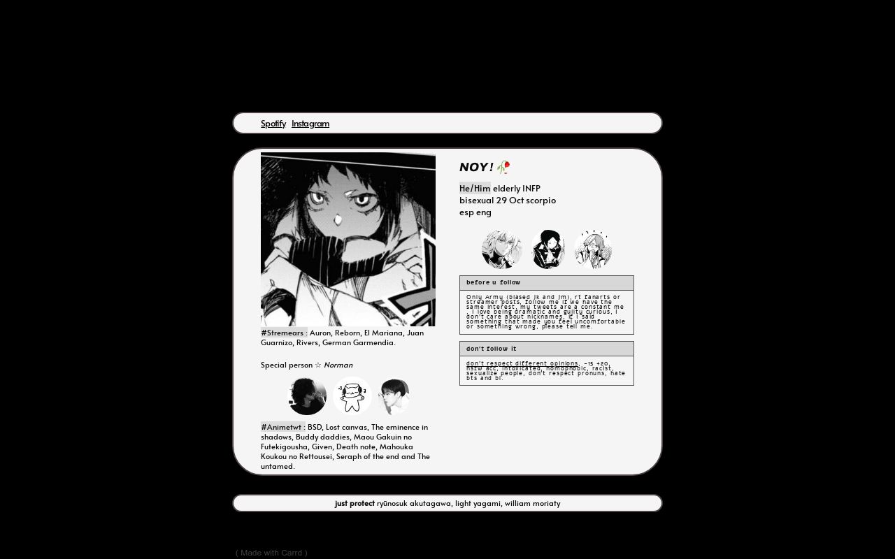 Carrd profile picture for @unworthy